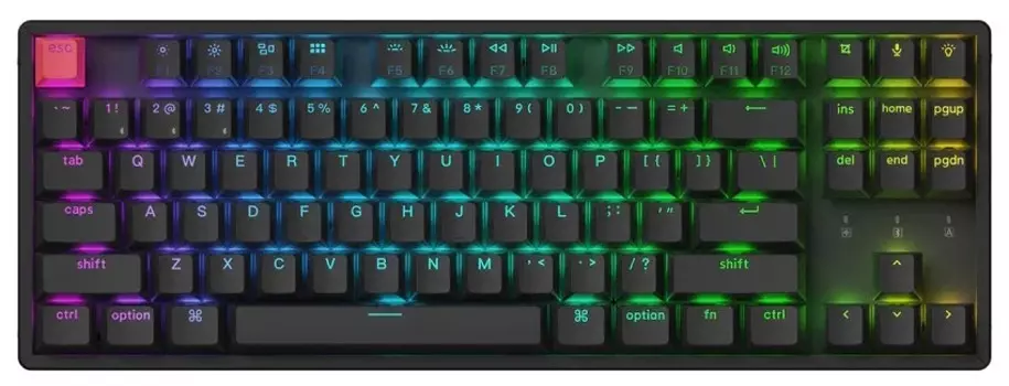 Клавиатура Wireless Keychron K8 (Version 2) K8X-B1Z-RU механическая QMK, 87 клавиш, RGB подсветка,Red Switch