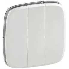 Панель лицевая Legrand 755039 Valena ALLURE - для выключателя трехклавишного, жемчуг