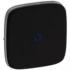 Клавиша Legrand 755088 Valena ALLURE, 1-ая, с подсветкой/индикацией, антрацит (голубая линза в центре)