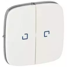 Клавиша Legrand 755225 Valena ALLURE, 2-ая, с подсветкой/индикацией, белая