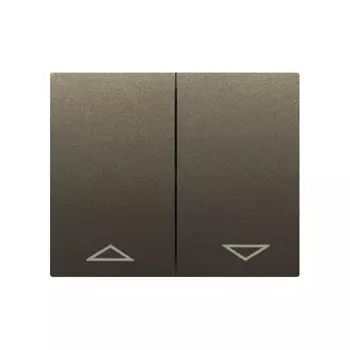 Клавиша Legrand 771214 Galea Life - двойная для механизмов управления рольставнями (775804/14), темная бронза