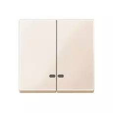Клавиша Schneider Electric MTN3420-0344 Merten 2-ая с подсветкой, термопласт, IP20 (бежевый глянцевый)