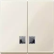 Клавиша Schneider Electric MTN413544 Merten 2-ая с подсветкой, термопласт, IP20 (бежевая)