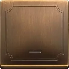 Клавиша Schneider Electric MTN438043 Merten 1-ая с подсветкой, металл, IP20 (античная латунь)
