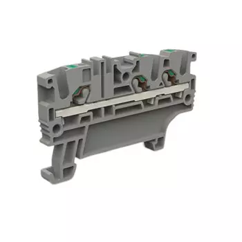 Клемма DKC ZEFD210GR двухярусная, с объединенными ярусами на 2,5 кв.мм, "Quadro" (уп/30 шт)