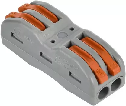 Клемма IEK UKZ20-4122-004 строительно-монтажная СМК 222-4122 (4шт/упак)