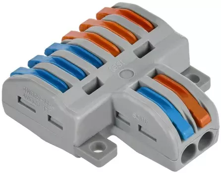 Клемма IEK UKZ20-4126-004 строительно-монтажная СМК 222-4126 (4шт/упак)