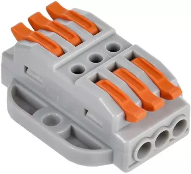 Клемма IEK UKZ20-4133P-004 строительно-монтажная СМК 222-4133P (4шт/упак)