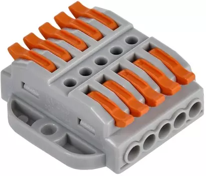 Клемма IEK UKZ20-4155P-004 строительно-монтажная СМК 222-4155P (4шт/упак)