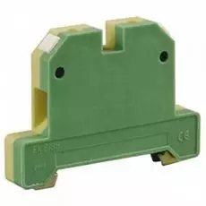 Клемма IEK YZN20-006-K52 ЗНИ-6 мм.кв. ЗЕМЛЯ желто-зеленая