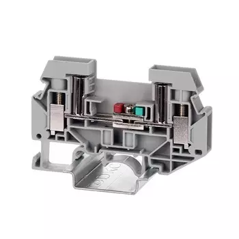 Клемма измерительная DKC TUR-6-RTK-S винтовой зажим, 2 точки подключения, 6 кв.мм, серая, "Nuputuk"