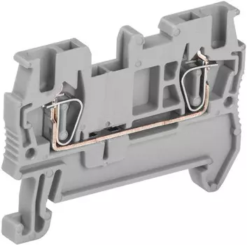 Клемма пружинная IEK YZN11-001-K03 КПИ 2в-1,5 17,5А серый