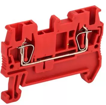 Клемма пружинная IEK YZN11-001-K04 КПИ 2в-1,5 17,5А красный