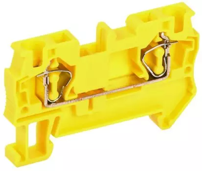 Клемма пружинная IEK YZN11-004-K05 КПИ 2в-4 41А желтый