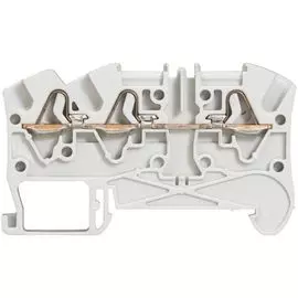Клемма пружинная Legrand 037243 Viking 3 - однополюсная, 3 проводника, шаг 6 мм, серый