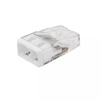 Клемма Rexant 07-3211-20 экспресс СМК 2273-202, 2-проводная 0.5-2.5 мм2, прозрачная, блистер