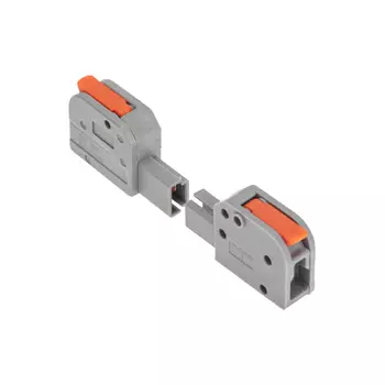 Клемма Rexant 07-5261-5 СМК 222-421R проходная разъемная 1 полюс серая 0,2-2,5/4мм? (блистер 5 шт/уп)