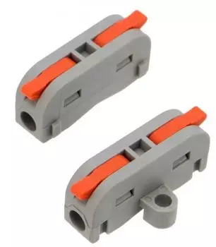 Клемма Rexant 07-6261 СМК 222-421P проходная 1 полюс, с монтажной площадкой