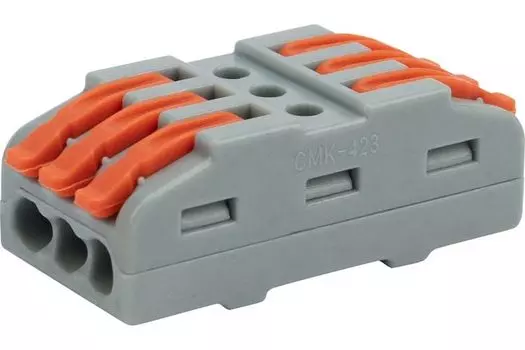 Клемма Rexant 07-6263-3 СМК 222-423 проходная 3 полюса