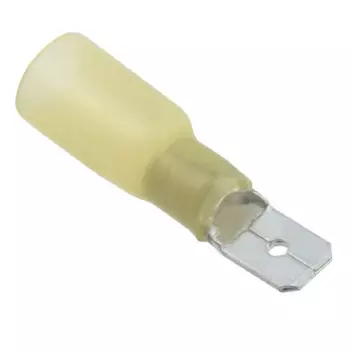 Клемма Rexant 08-0354 плоская изолированная термоусаживаемая РПи-п-т 6.0-(6.3)/РпИп-т 6-7-0,8 штекер 6.35 мм 4-6 мм2 желтый