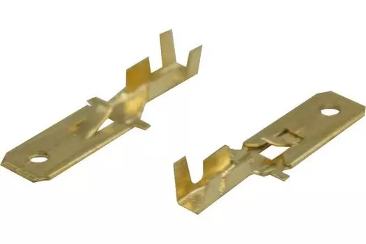 Клемма Rexant 08-0911 плоская штекер 6.3 мм 0.75-1.5 мм2 (РП-п 1.5-(6.3) L = 25,5 мм)