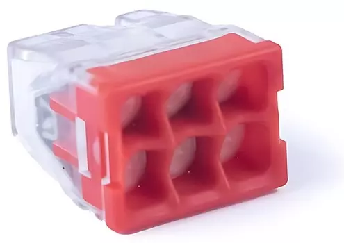 Клемма соединительная Cabeus MX3358A-6P 6-ти проводная с пастой 0,5-2,5 (10шт)