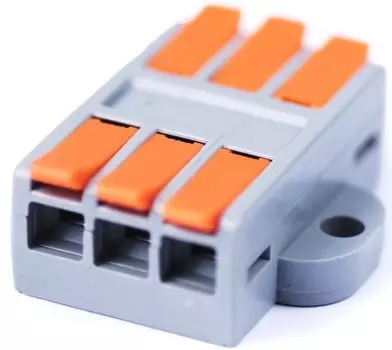 Клемма соединительная Cabeus MX662-3R универсальная проходная 3 полюса с рычагом 0,5-6,0 (1шт)