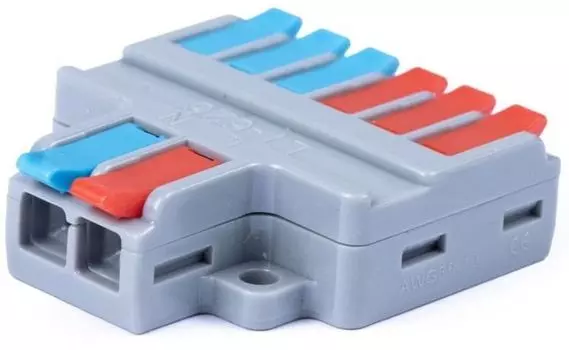 Клемма соединительная Cabeus MX-626 универсальная проходная 2-6 полюса с рычагом 0,08-6,0 (1шт)