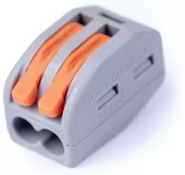 Клемма соединительная Cabeus PCT-212 универсальная 2-х проводная с рычагом 0,08-2,5/4,0 (10шт)