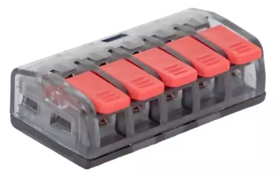 Клемма соединительная EKF plc-smk-221-415 СМК 221-415 5 отверстий 0,2-4,0 мм2