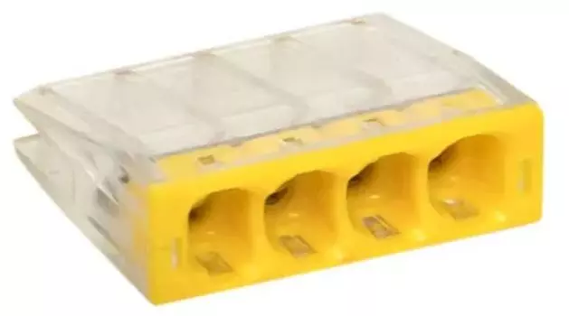 Клемма соединительная EKF plc-smk-2273-244 СМК 2273-244 (с пастой) 4 отверстия 0,5-2,5 мм2