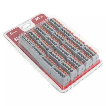 Клемма соединительная EKF plc-smk-415b-20 СМК 222-415 с рычагом 5 отверстий блистер (20шт.)