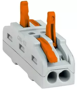 Клемма соединительная EKF plc-smk-422 СМК 222-422 проходная 2 полюса 0,08-4 мм2