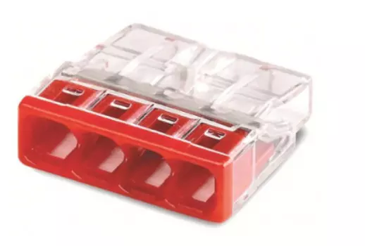 Клемма TOKOV ELECTRIC TKE-EU2.5-414-P/C100 строительно-монтажная EU2.5 414 с пастой 4 отверстия