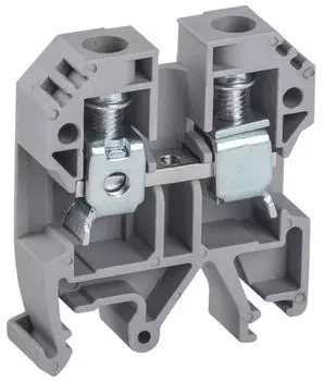 Клемма винтовая IEK YZN30-006-K03 КВИ-6мм2 серая