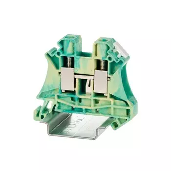 Клемма заземления DKC TUR-10-PE винтовой зажим, 2 точки подключения, 10 кв.мм, "Nuputuk"