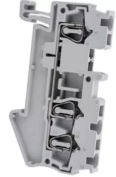 Клеммная колодка EKF plc-jxb-st-1.5-3 пружинная JXB-ST-1.5 17.5А 3 вывода серая