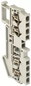 Клеммная колодка EKF plc-jxb-st-1.5-4 пружинная JXB-ST-1.5 17.5A 4 вывода серая