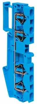 Клеммная колодка EKF plc-jxb-st-4-4-blue пружинная JXB-ST-4 41А 4 вывода синяя