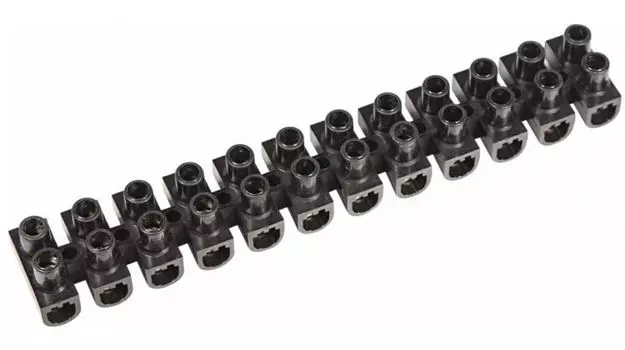 Клеммная колодка Rexant 07-5010-2 винтовая KВ-10 (4-10 мм2), ток 10 A, полипропилен черный (ЗВИ)