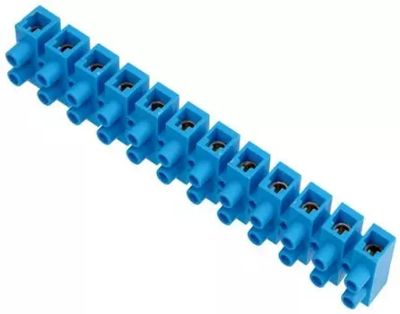 Клеммная колодка Rexant 07-5040-4 винтовая KВ-40 25-40, ток 100 A, полипропилен синий