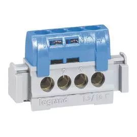 Клеммный блок Legrand 004840 вертикальный 4x1.5-16mm синий