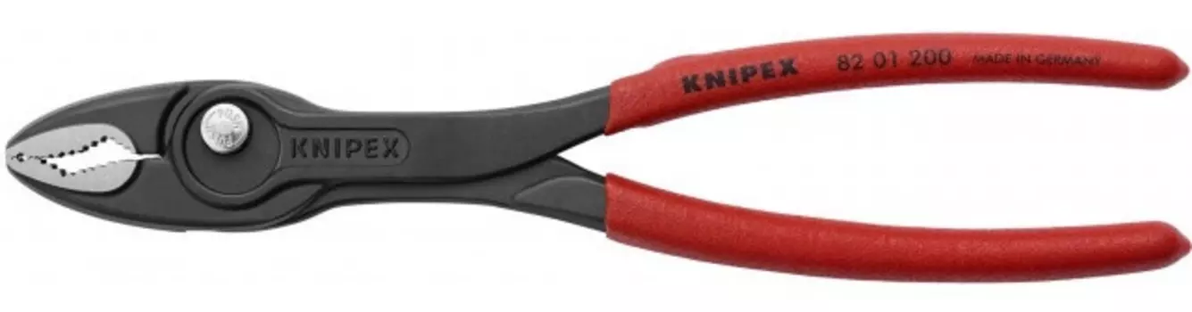 Клещи Knipex KN-8201200 с фронтальным и боковым захватами TwinGrip зев 4-22мм длина 200мм обливные ручки