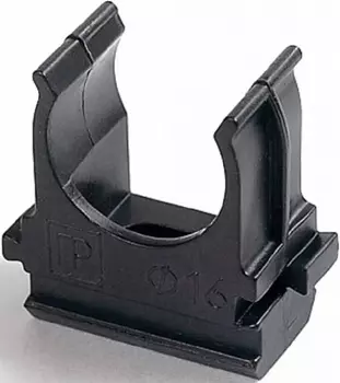 Клипса для труб Промрукав PR13.0212 Полистирол черная д32 в малой упаковке (10шт)