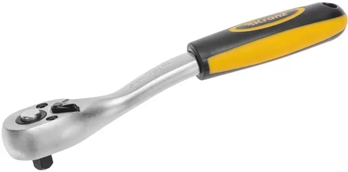 Ключ KRANZ KR-12-8403 трещотка для торцовых головок 1/4, СrV, 72 зубца