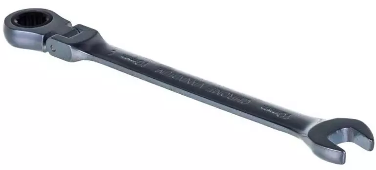 Ключ КВТ 79193 гаечный комбинированный трещоточный с шарниром 10 мм серия KBT-PROFESSIONAL