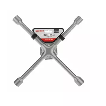 Ключ Rexant 12-5883 крест баллонный 17х19х21х22мм, усиленный, толщина 16мм