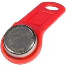 Ключ Slinex DS 1990А-F5 (красный) электронный Touch Memory с держателем