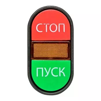 Кнопка EKF pbn-apbb-o-24 APBB-22N "Пуск-Стоп" овальная 24В NO+NC