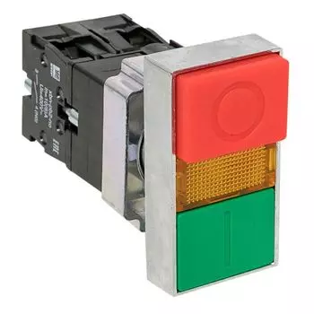 Кнопка EKF pbn-bw8465 LAY5-BW8465 "I-O" прямоугольная 230В NO+NC